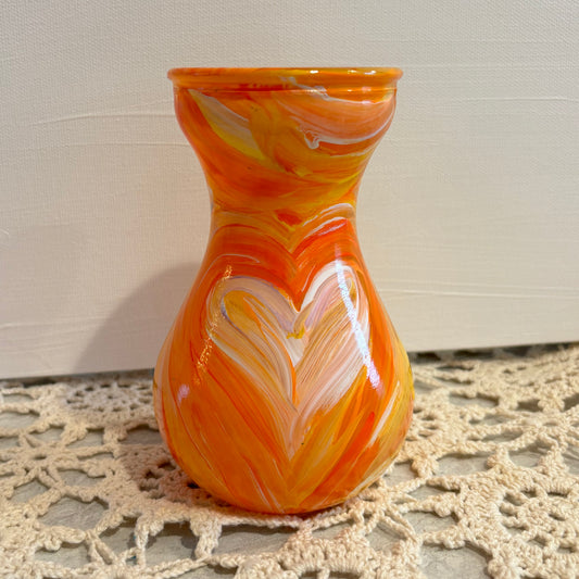 Small Orange Vase